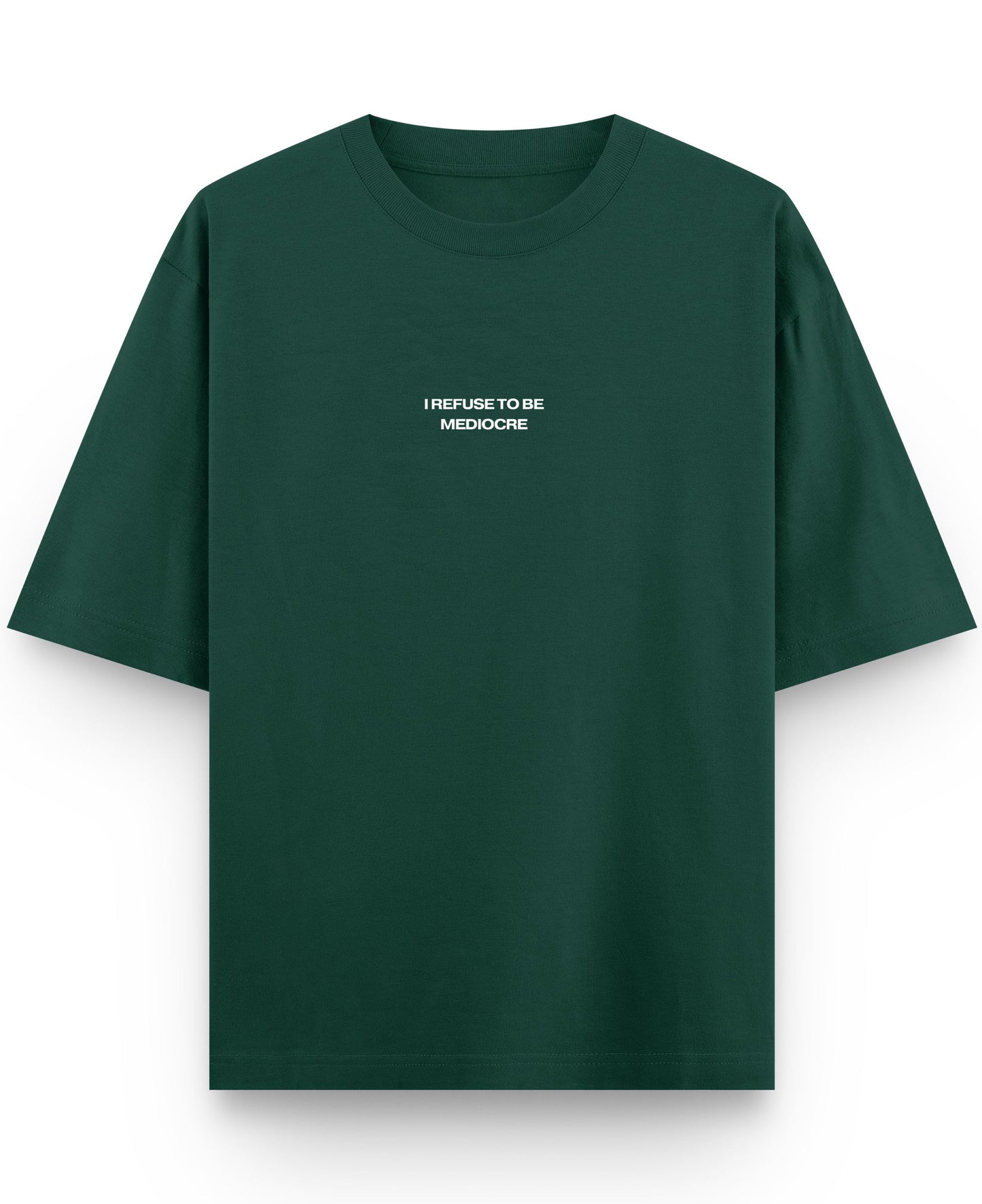 Bottle Green Oversized T-Shirt Front Design