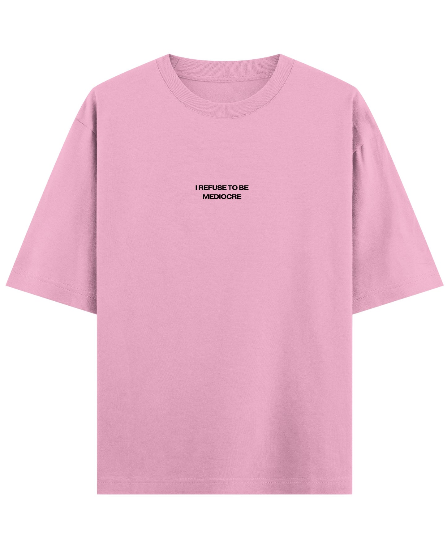 Baby Pink Oversized T-Shirt Front Design