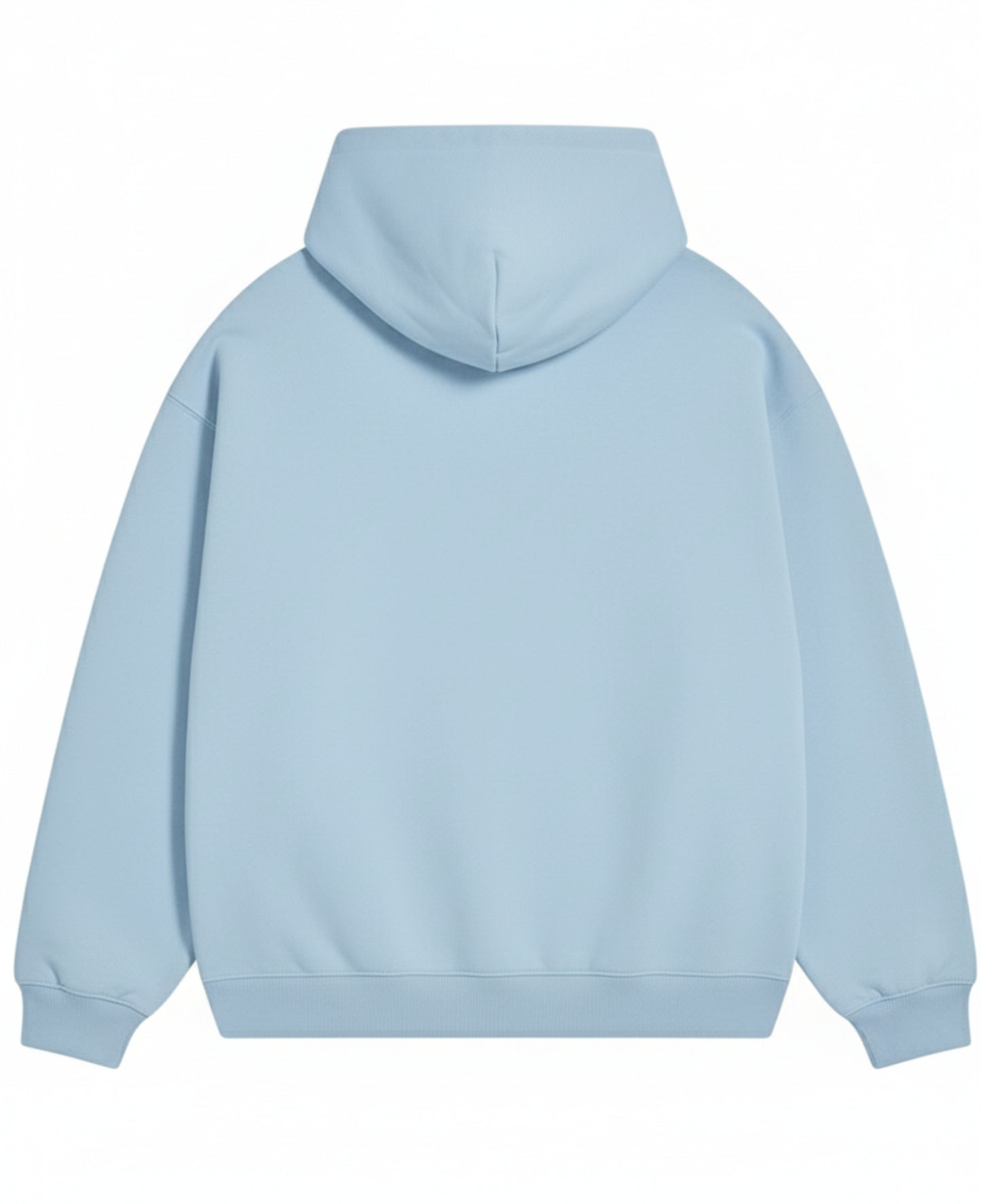 Sky Blue Oversized Hoodie Back Design