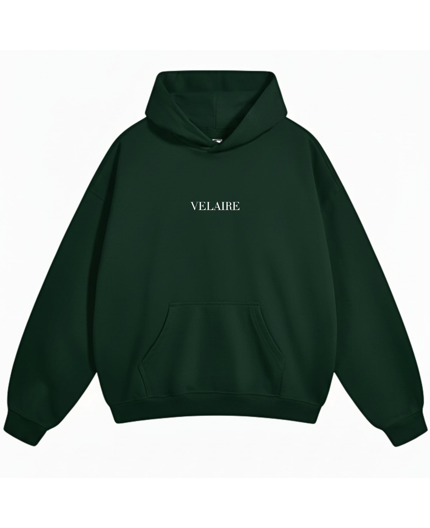 Bottle Green Oversized Hoodie Front Design