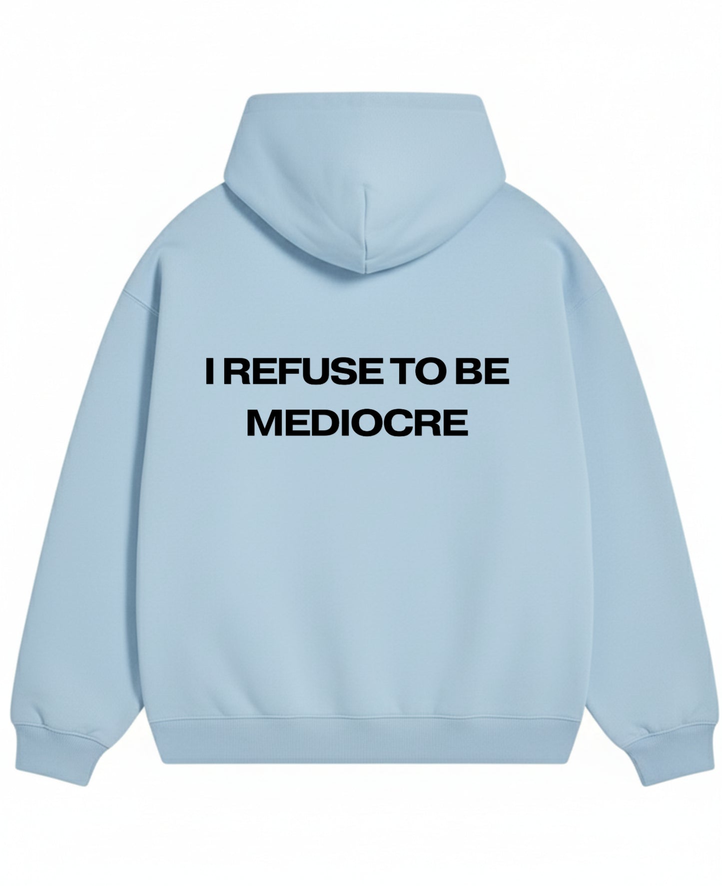 Sky Blue Oversized Hoodie Back Design