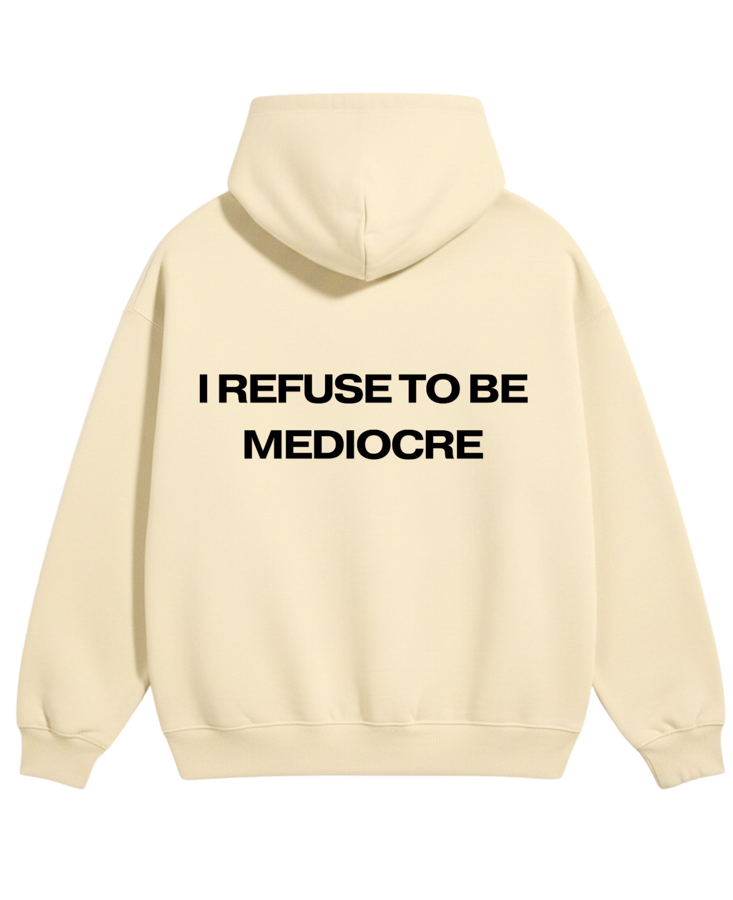 Cream Oversized Hoodie Back Design