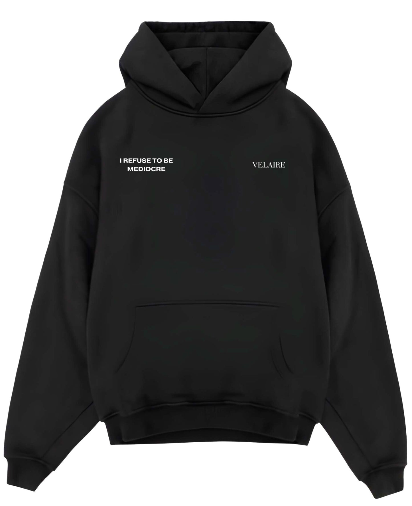Black Oversized Hoodie Front Design