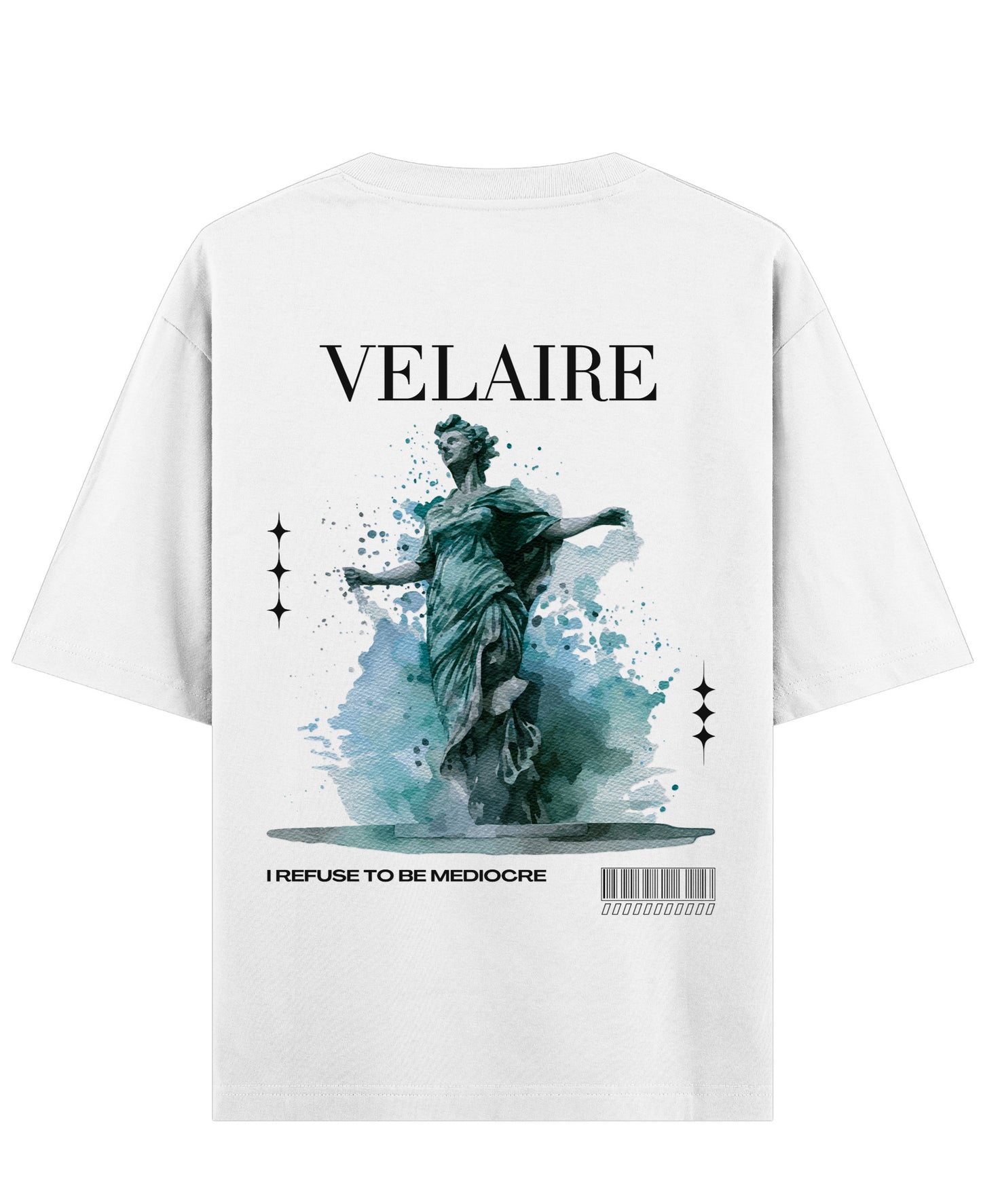 White Oversized T-shirt Back Design